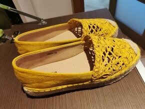 Žlté espadrilky v.39 - 4