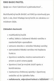 Kočík RIKO, sivo-ružovy, 3xkombinacia , 150€ - 4