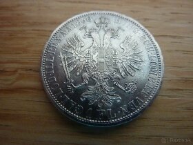 2 x R-U florin 1860 A a 1879 bz v krásnych stavoch - 4