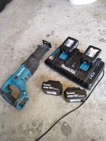 Makita aku krovinorez 2 x 18V + aku chvostova pila - 4