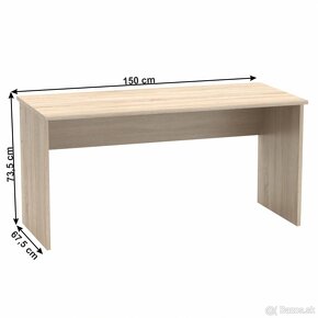 Stôl, knižnica, 2x malá skrinka - 4