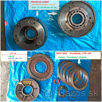 unk 320 náhradné diely-  LKT 120 , LKT 81 a UNC 200, UNC 201 - 4