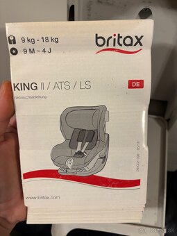 Autosedačka Britax king ll - 4