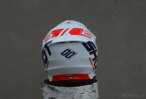 MX helma shot modrá červená metalíza - 4