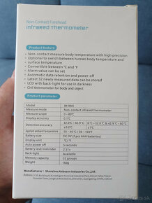 Bezkontaktný teplomer s meracím rozsahom 32℃- 42.5℃ - 4