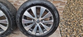 Predám originál VW elektróny 5x112 r16 7J ET45/ 205/55r16 - 4