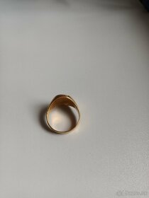 elegantný pánsky zlatý prsteň,21K, 9,7g,veľkosť 10,5(20,2mm) - 4