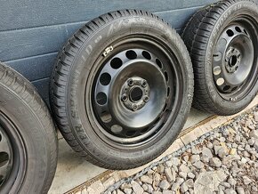 Zimná Sada Plechových diskov 5x112+ DUNLOP 205/55 R16 - 4