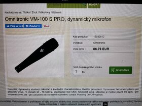 Mikrofón Omnitronic VM-100 S PRO - 4