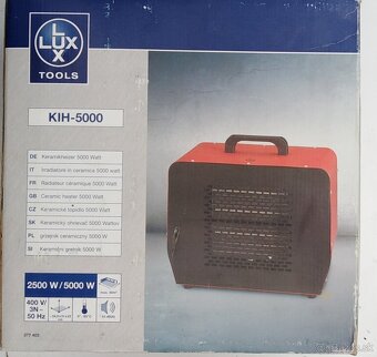 LUX TOOL KIH-5000 PF03-50A Ceramic Industrial Ohrievač. - 4