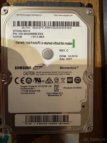 Predam HDD Samsung 500GB, M2SSD Crucial 275GB a 2x 4GB RAMky - 4