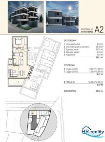 ☀ Pag/ Šimuni – moderný apartmán 69m2, s pohľadom na more  - 4