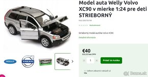 Predám model Welly Volvo XC90 v mierke 1:24. Cena: 26€ - 4