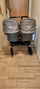 BUGABOO donkey 5 Black / Grey melange (twins) + autosedačky - 4