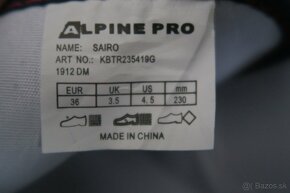 Plátenky Alpine Pro veľ.36 - 4