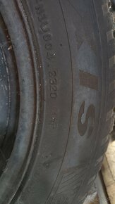 Disky plus zánovné zimné pneu Opel 205/55 R16 dot 3320 - 4