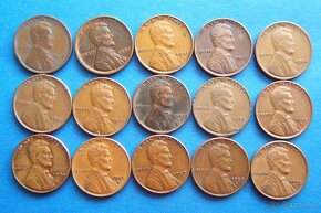 mince USA 2 - 1 cent Lincoln - sady 1911-1958 a 1959-2022 - 4