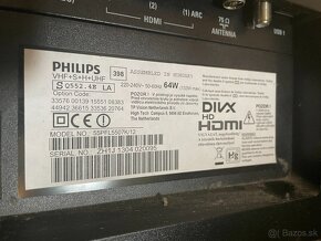 Predam 140cm 55" TV Philips cena aj s konzolou na stenu. - 4