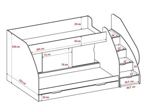 Predám poschodovú posteľ - 4