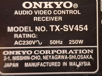 Predám receiver Onkyo TX-SV454 - 4