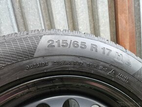 Originálna zimná sada VW - 5x112 r17 +Continental 215/65 r17 - 4