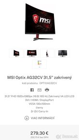 MSI Optix AG32CV 165 Hz - 4