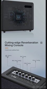 Reproduktor s mikrofónom  +bluetooth+ USB +2x mikrofóny - 4