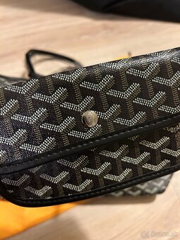 Goyard Saint Loui PM kabelka - čierna (GO10) - 4