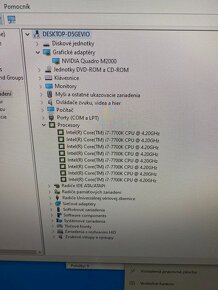 Predám pracovné PC -  i7 7700k, 32gb ram, SSD 250gb - 4