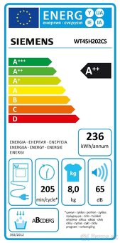 Predám sušičku prádla SIEMENS WT45H202CS iQ300 - 4