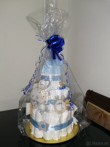 Plienkova torta pampers It's a boy dar pre novorodenca baby - 4