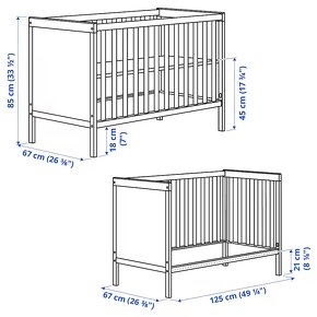 Detská postieľka IKEA SUNDVIK 60x120 cm - 4