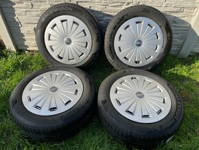 R16 Alu disky 5x112 + puklice Audi - 4