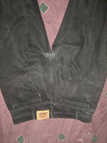 Klasické Retro Levi's Black Denim Jeans - 4