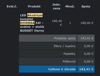 Predám LED akvárium Diversa 54L - 4