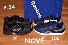 kopačky aj turfy velkost 33/34 NOVE tenisky Donnay a Reebook - 4