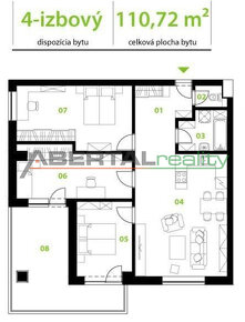 Prenájom – 4i byt, parking, terasa, Svatej rodiny, Košice -  - 4