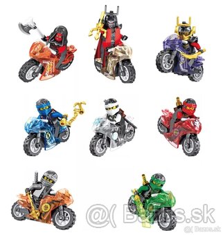 Figurky Ninjago - motorky (8ks) typ lego - nove - 4