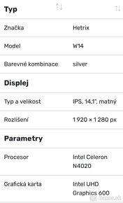 Hetrix W14 14.1” - 4