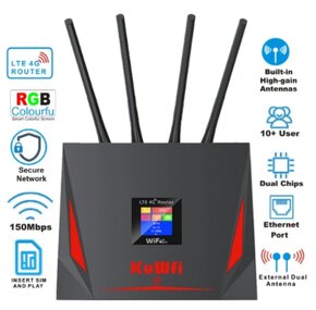 4G LTE WiFi router so slotom na SIM kartu,150Mbps - 4