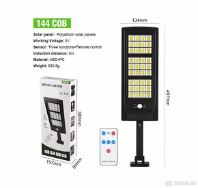 Predám novú veľkú solárnu LED lampu 144 COB LED - 4