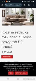 Kožená sedacia súprava Delise - 4