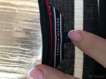 TOMMY HILFIGER originál namornicke damske tricko S/M - 4