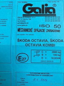 Ťažné zariadenie + typová elektroinštalácia Octavia 3 LED - 4