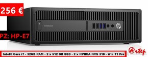 HP EliteDesk - i7 - 32GB RAM - 2 x 512GB SSD - 2 x NVIDIA - 4