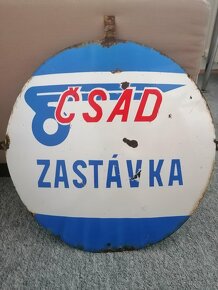 Smaltovaná tabuľa ČSAD ZASTÁVKA - 4