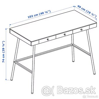 Pisaci stolík IKEA bambusový - 4