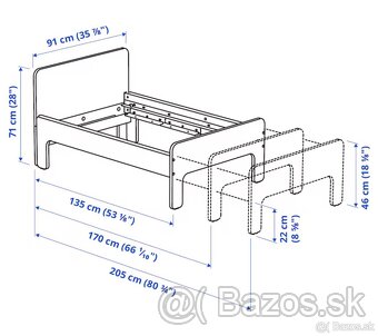 Detska rastuca postel - IKEA SLAKT - 4