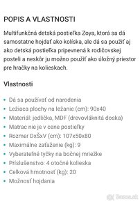 Kolíska Klups Littlesky Zoya biela - 4