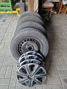 Predám zimnú sadu kolies 195/65r15 - 4